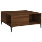 vidaXL Mesa de centro madera contrachapada roble marrón 80x80x36,5 cm vidaXL Mesa de centro madera contrachapada roble marrón 80x80x36,5 cm