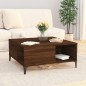vidaXL Mesa de centro madera contrachapada roble marrón 80x80x36,5 cm vidaXL Mesa de centro madera contrachapada roble marrón 80x80x36,5 cm