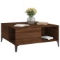 vidaXL Mesa de centro madera contrachapada roble marrón 80x80x36,5 cm vidaXL Mesa de centro madera contrachapada roble marrón 80x80x36,5 cm