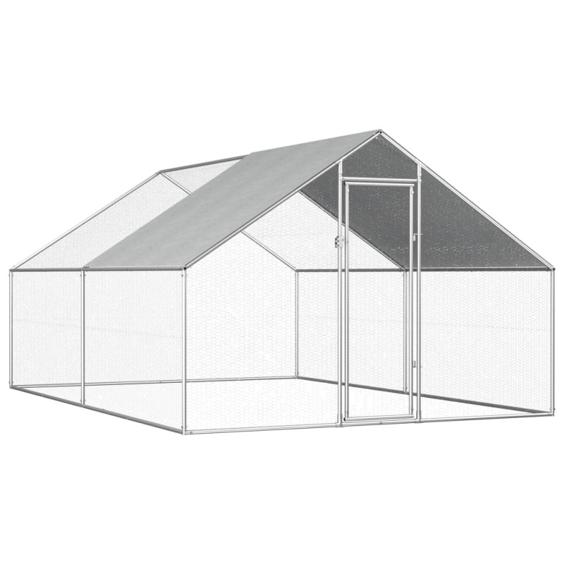 vidaXL Jaula gallinero de exterior de acero galvanizado 2,75x4x1,92 m vidaXL Jaula gallinero de exterior de acero galvanizado 2,75x4x1,92 m