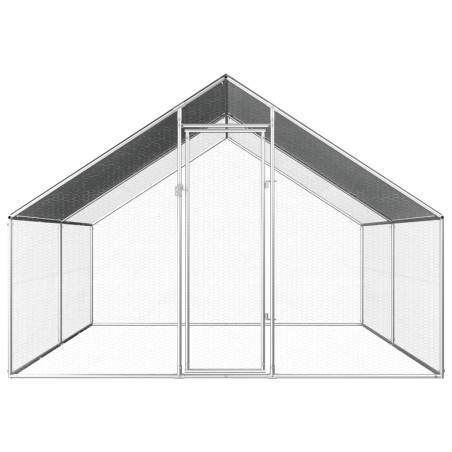 vidaXL Jaula gallinero de exterior de acero galvanizado 2,75x4x1,92 m  