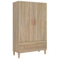 vidaXL Aparador madera contrachapada roble Sonoma 70x31x115 cm