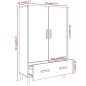 vidaXL Aparador madera contrachapada roble Sonoma 70x31x115 cm
