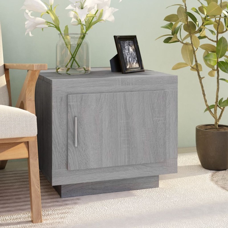 vidaXL Mesa de centro madera contrachapada gris Sonoma 51x50x45 cm vidaXL Mesa de centro madera contrachapada gris Sonoma 51x50x45 cm