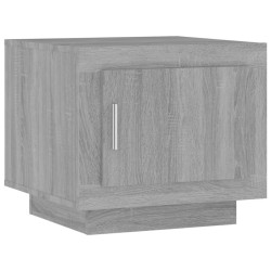vidaXL Mesa de centro madera contrachapada gris Sonoma 51x50x45 cm