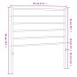 vidaXL Cabecero de metal blanco 90 cm vidaXL Cabecero de metal blanco 90 cm