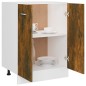 vidaXL Armario de horno madera ingeniería roble ahumado 60x46x81,5 cm vidaXL Armario de horno madera ingeniería roble ahumado 60x46x81,5 cm