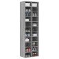 vidaXL Zapatero de madera contrachapada gris Sonoma 54x34x183 cm vidaXL Zapatero de madera contrachapada gris Sonoma 54x34x183 cm