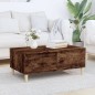 vidaXL Mesa de centro madera contrachapada roble ahumado 90x50x36,5 cm vidaXL Mesa de centro madera contrachapada roble ahumado 90x50x36,5 cm