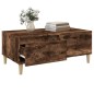 vidaXL Mesa de centro madera contrachapada roble ahumado 90x50x36,5 cm vidaXL Mesa de centro madera contrachapada roble ahumado 90x50x36,5 cm
