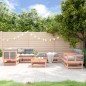 vidaXL Juego de muebles de jardín 8 pzas madera maciza abeto Douglas vidaXL Juego de muebles de jardín 8 pzas madera maciza abeto Douglas
