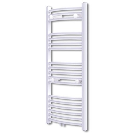 vidaXL Radiador toallero de baño con rieles curvados 600 x 1160 mm