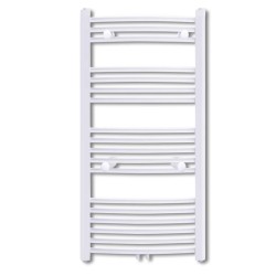vidaXL Radiador toallero de baño con rieles curvados 600 x 1160 mm