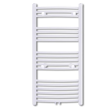 vidaXL Radiador toallero de baño con rieles curvados 600 x 1160 mm