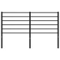vidaXL Cabecero de metal negro 160 cm vidaXL Cabecero de metal negro 160 cm