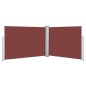 vidaXL Toldo lateral retráctil marrón 100x1000 cm vidaXL Toldo lateral retráctil marrón 100x1000 cm