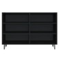 vidaXL Aparador de madera contrachapada negro 103,5x35x70 cm vidaXL Aparador de madera contrachapada negro 103,5x35x70 cm