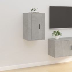 vidaXL Mueble para TV de pared gris hormigón 40x34,5x60 cm