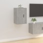 vidaXL Mueble para TV de pared gris hormigón 40x34,5x60 cm