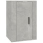 vidaXL Mueble para TV de pared gris hormigón 40x34,5x60 cm