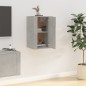 vidaXL Mueble para TV de pared gris hormigón 40x34,5x60 cm