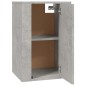 vidaXL Mueble para TV de pared gris hormigón 40x34,5x60 cm