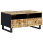 vidaXL Mesa de centro madera maciza mango y contrachapada 80x54x40 cm vidaXL Mesa de centro madera maciza mango y contrachapada 80x54x40 cm