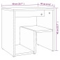vidaXL Mesitas de noche 2 uds contrachapado gris Sonoma 40x30x40 cm vidaXL Mesitas de noche 2 uds contrachapado gris Sonoma 40x30x40 cm