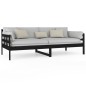 vidaXL Sofá cama madera maciza de pino negro 90x200 cm vidaXL Sofá cama madera maciza de pino negro 90x200 cm