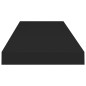 vidaXL Estantes flotantes de pared 4 uds MDF negro 80x23,5x3,8 cm vidaXL Estantes flotantes de pared 4 uds MDF negro 80x23,5x3,8 cm