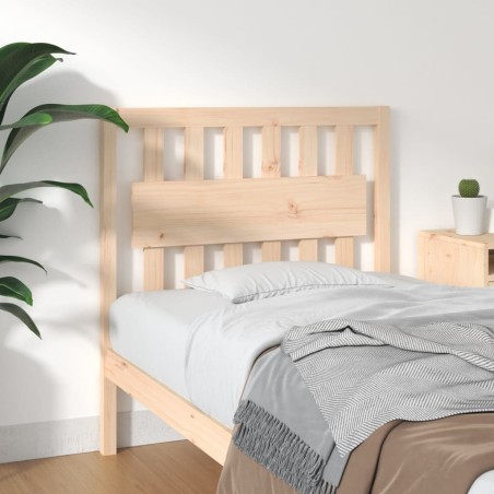 vidaXL Cabecero de cama madera maciza de pino 95,5x4x100 cm