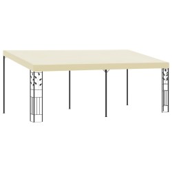 vidaXL Cenador con montaje en la pared crema 6x3x2,5 m