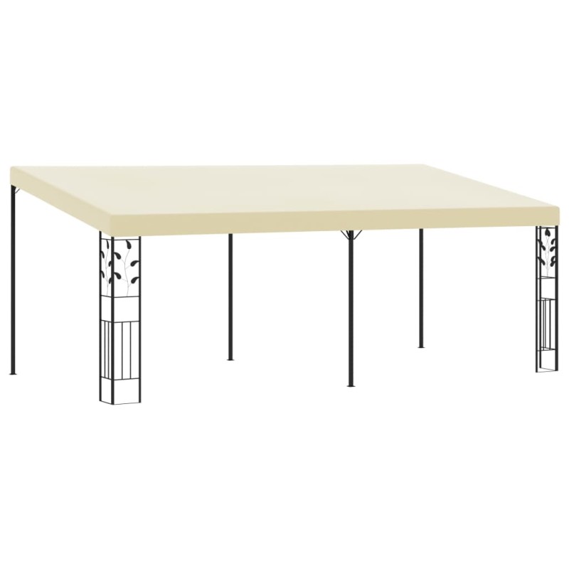 vidaXL Cenador con montaje en la pared crema 6x3x2,5 m