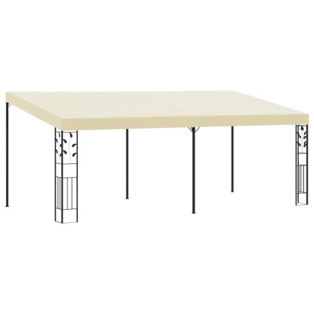 vidaXL Cenador con montaje en la pared crema 6x3x2,5 m