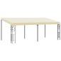 vidaXL Cenador con montaje en la pared crema 6x3x2,5 m