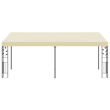 vidaXL Cenador con montaje en la pared crema 6x3x2,5 m