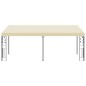 vidaXL Cenador con montaje en la pared crema 6x3x2,5 m