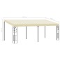 vidaXL Cenador con montaje en la pared crema 6x3x2,5 m