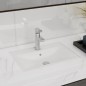 vidaXL Lavabo rectangular de cerámica hueco de grifo/desagüe blanco vidaXL Lavabo rectangular de cerámica hueco de grifo/desagüe blanco
