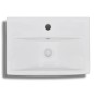vidaXL Lavabo rectangular de cerámica hueco de grifo/desagüe blanco vidaXL Lavabo rectangular de cerámica hueco de grifo/desagüe blanco