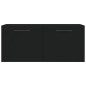 vidaXL Armario de pared madera de ingeniería negro 80x36,5x35 cm vidaXL Armario de pared madera de ingeniería negro 80x36,5x35 cm
