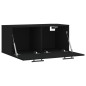 vidaXL Armario de pared madera de ingeniería negro 80x36,5x35 cm vidaXL Armario de pared madera de ingeniería negro 80x36,5x35 cm