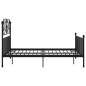 vidaXL Estructura de cama de metal negra 140x200 cm vidaXL Estructura de cama de metal negra 140x200 cm