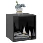 vidaXL Muebles TV 4 uds madera contrachapada negro brillo 37x35x37 cm vidaXL Muebles TV 4 uds madera contrachapada negro brillo 37x35x37 cm