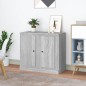 vidaXL Aparadores 2 uds madera contrachapada gris 37,5x35,5x67,5 cm vidaXL Aparadores 2 uds madera contrachapada gris 37,5x35,5x67,5 cm