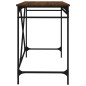 vidaXL Escritorio hierro madera contrachapada marrón roble 100x50x75cm vidaXL Escritorio hierro madera contrachapada marrón roble 100x50x75cm