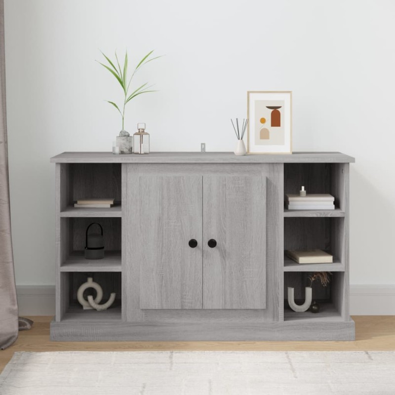 vidaXL Aparador de madera contrachapada gris Sonoma 100x35,5x60 cm vidaXL Aparador de madera contrachapada gris Sonoma 100x35,5x60 cm