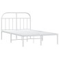 vidaXL Estructura de cama de metal con cabecero blanca 120x190 cm vidaXL Estructura de cama de metal con cabecero blanca 120x190 cm