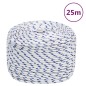 vidaXL Cuerda de barco polipropileno blanco 10 mm 25 m vidaXL Cuerda de barco polipropileno blanco 10 mm 25 m