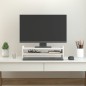 vidaXL Soporte de monitor madera maciza de pino blanco 50x27x15 cm vidaXL Soporte de monitor madera maciza de pino blanco 50x27x15 cm